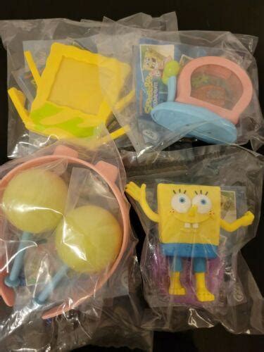 Burger King Spongebob Bikini Bottom Toy Collection Set Of