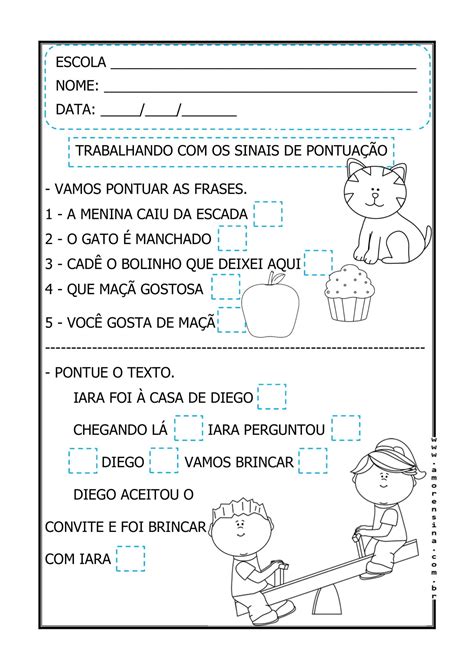 Atividades Com Sinais De Pontuação 3 Ano Com Gabarito - Atividades Com Sinais De Pontuação 3 Ano Com Gabarito - RETOEDU