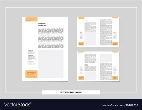 A4 text book page layout template Royalty Free Vector Image