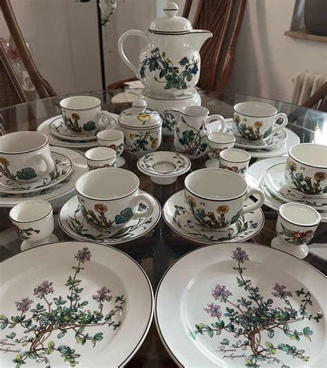 Винтаж: Чайный сервиз на 6 персон от Villeroy Boch, серия Botanica ...