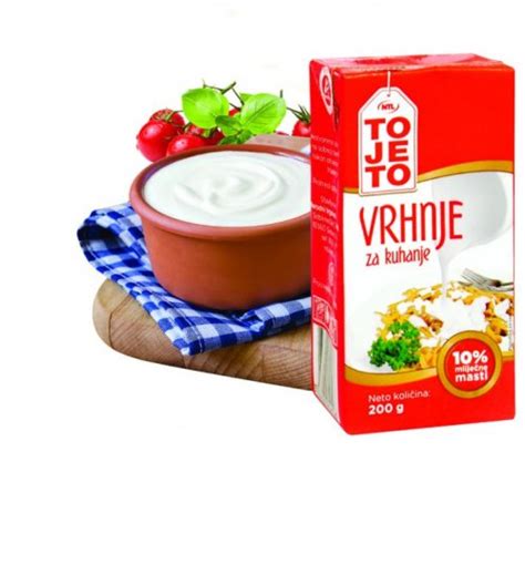 Vrhnje za kuhanje ToJeTo 200 g NTL Akcija Njuškalo katalozi