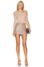 Superdown Alene Asymmetrical Bodysuit In Nude REVOLVE