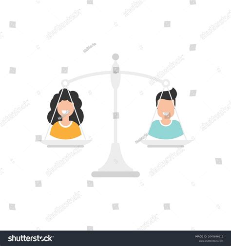 Gender Sexual Equality Concept Scales Man Stock Vector Royalty Free 2045696612 Shutterstock