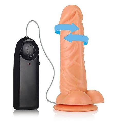 Pênis Giratório x cm Função Reverse e Ventosa Adão e Eva Amor de Luxo O seu Sex Shop
