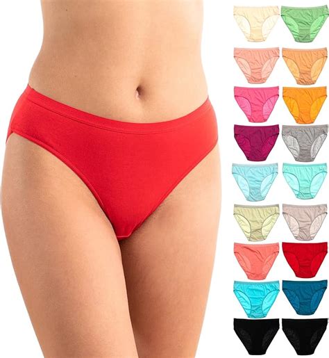 Alyce Intimates Women S Cotton Bikini Pack Assorted Prints At Amazon Womens Clothing