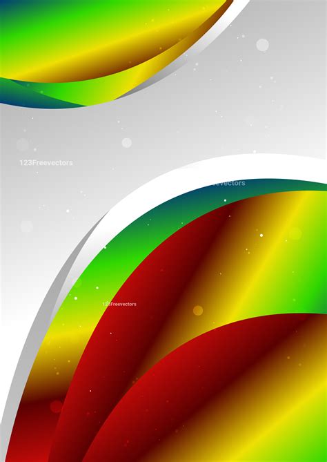 Abstract Red Yellow and Green Background Template Design