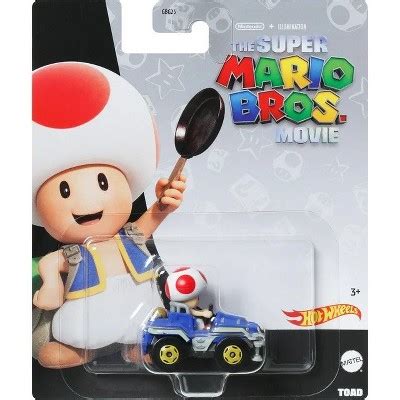Hot Wheels Mario Kart Scale Movie Toad Collectible Vehicle Target