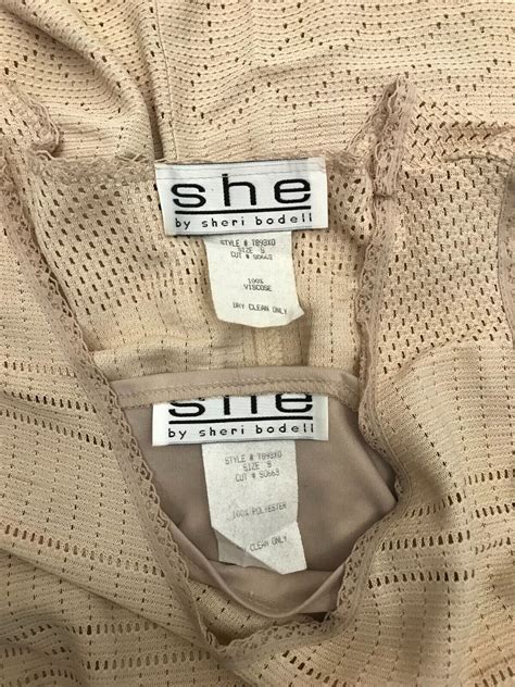 Vintage She Nude Laser Cut Overlay Long Full Length A Gem