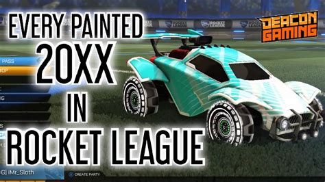 Every Painted 20xx Rocket League Youtube