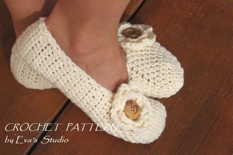 Adult Slippers Crochet Pattern Pdfeasy Great For Beginners Etsy