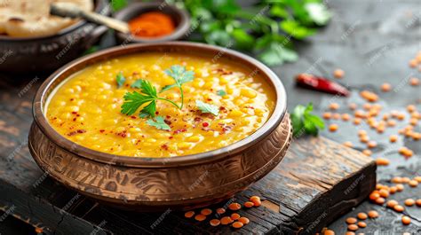 traditional indian dal soup featuring flavorful lentils  authentic