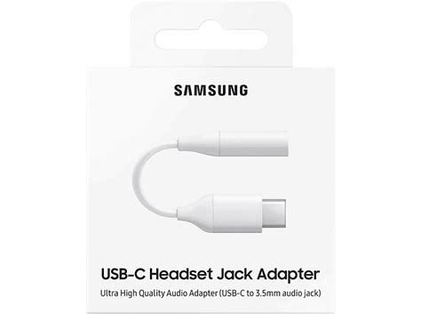 SAMSUNG AUX Jack Adapter USB-C 3,5 mm Klinke Kopfhörer Audio Adapter ...