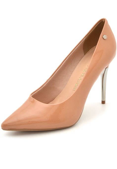 Scarpin Ana Hickmann Verniz Nude Compre Agora Dafiti Brasil