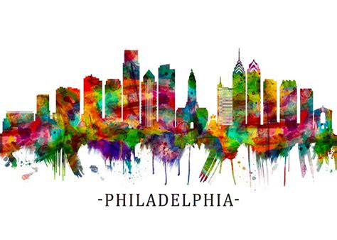 Philadelphia Pennsylvania Skyline - Towseef Dar - Digital Art & AI ...