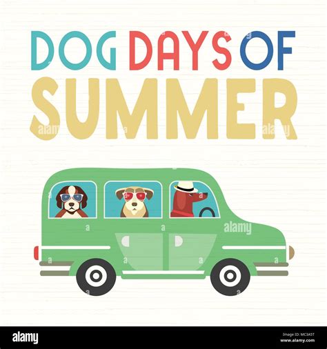 Dog Days Of Summer Stock Vector Image And Art Alamy