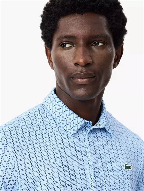 Jual Lacoste Regular Fit Uv Protect Golf Polo Shirt Blue Original