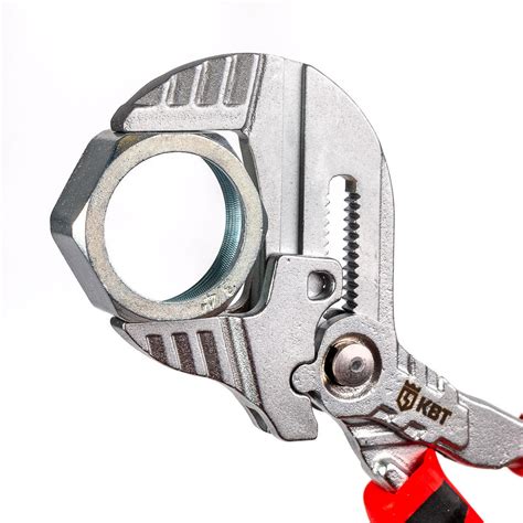 КВТ Клещи переставные - гаечный ключ 180 мм с кнопочной самофиксацией