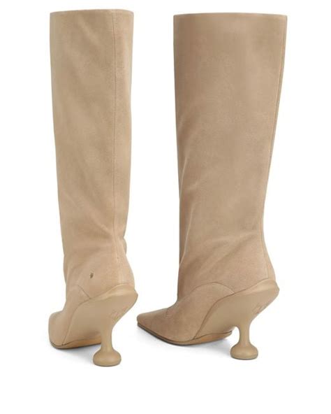 Naked Wolfe Kiki Cow Suede Sand In Natural Lyst