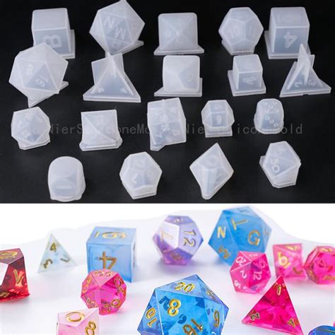 Styles Dice Mold Trpg Silicone Dice Mold Polyhedral Dice Etsy