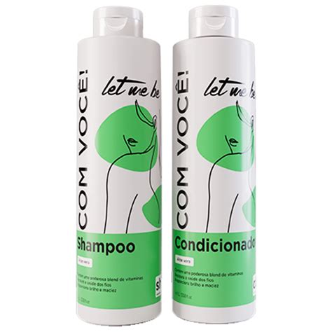 Eu Me Babosa Condicionador - Let Me Be - com Voce - Kit Shampoo e Condicionador Babosa (2x 1L) - 2x ...