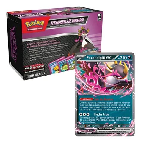 Ferramentas De Treinador Pokémon 2025 - Fezandipiti Ex - Pokemon Ferramentas De Treinador Fezandipiti Ex Tcg Copag Português ...