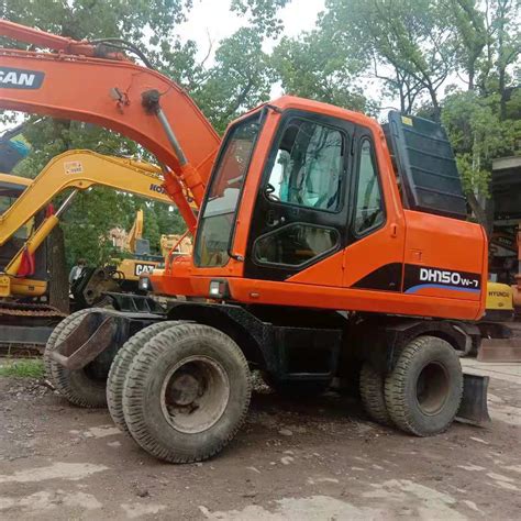 Original Doosan Dh150w 7 Wheel Excavator Used Constructionand Engineering