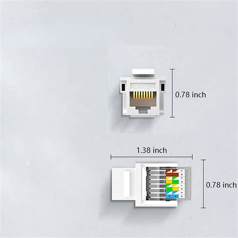 ZoeRax 1PCS Cat6 RJ45 Tool Less No Punch Down Tool Required Keystone