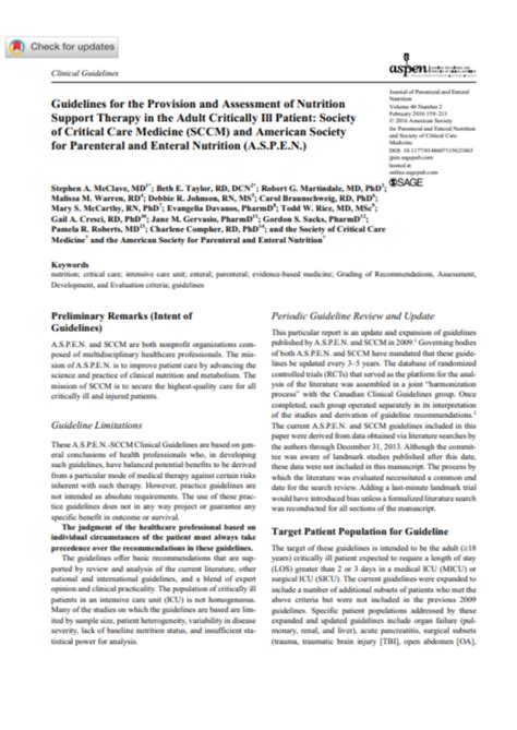 Society Of Critical Care Medicine Sccm And American Society For