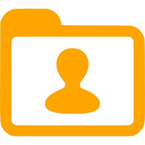 Orange User 3 Icon Free Orange User Icons