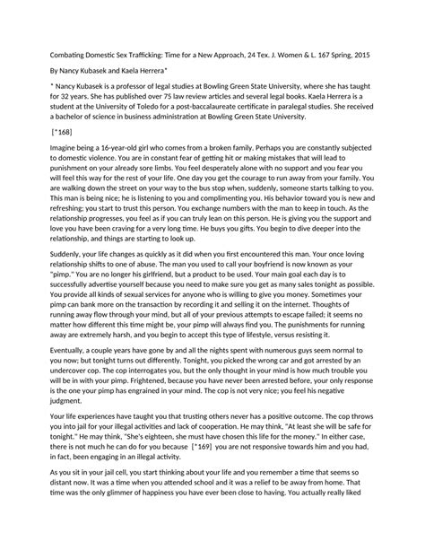 PDF Combating Domestic Sex Trafficking Time For A New Approach