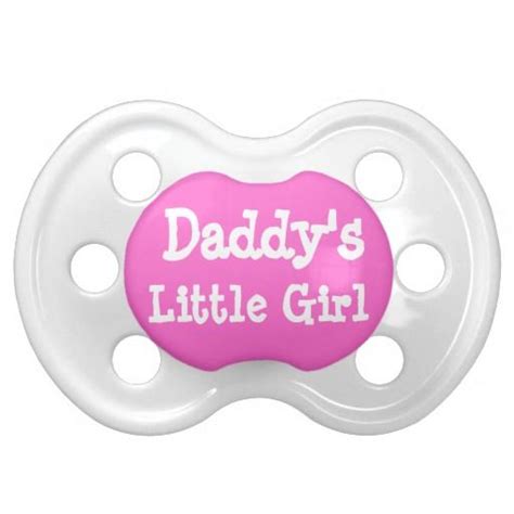 Daddys Little Girl Pacifiers Hot Pink Binky Daddys