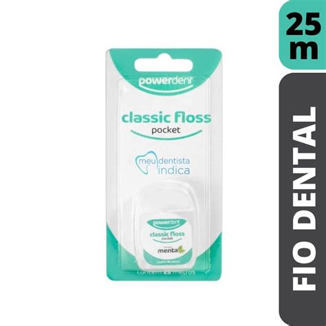 Fio Dental Com Cera - Mini Fio Dental Com Cera | Pocket Floss | 25 metros