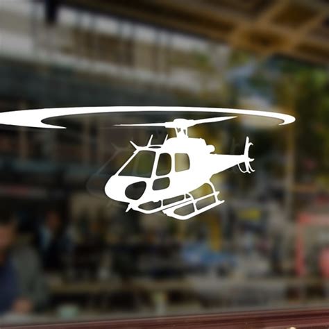 Вертолет AS350 Eurocopter - наклейка стикеры на авто, машину, ноутбук ...