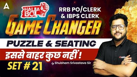 Puzzles And Seating Arrangement RRB PO CLERK IBPS CLERK Reasoning