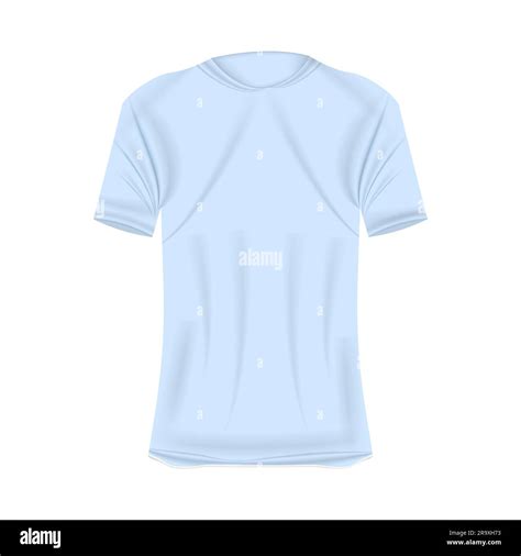 Blank Blue T Shirt Template