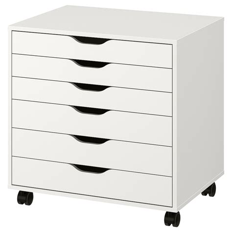 Alex Drawer Unit On Casters White 263 8x26 Ikea