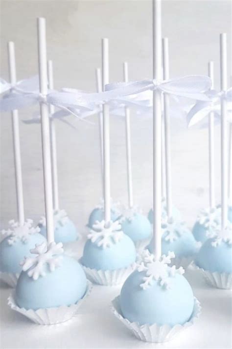 Winter Themed Cake Pops