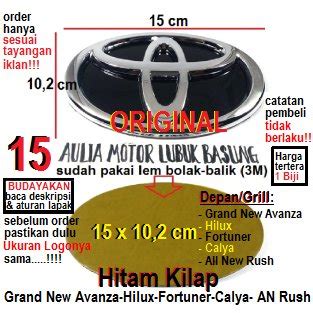 Jual Emblem Logo Grill Griil Depan Toyota 15 Grand New Avanza Hilux