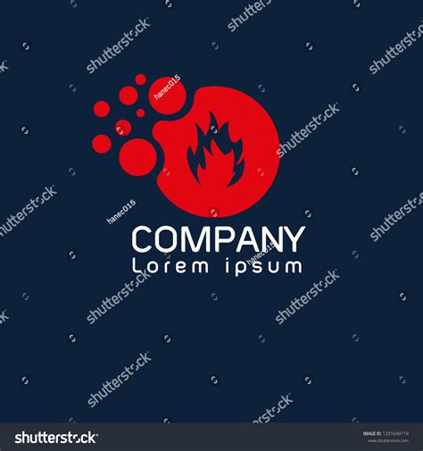 Fire Logo Concept Designed Your Web Stock Vector Royalty Free