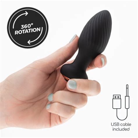 Twister Plug Anal Rotativo Controlo Remoto Crushious Dele