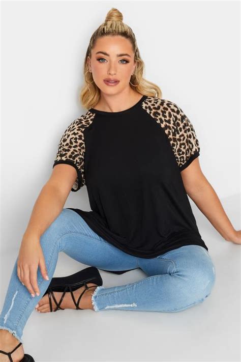 Limited Collection Plus Size Hot Pink Leopard Print Short Sleeve T Shirt Yours Clothing