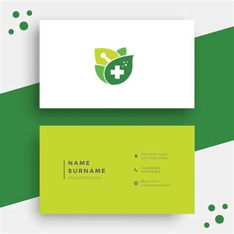 Premium Vector Medical Business Card Template