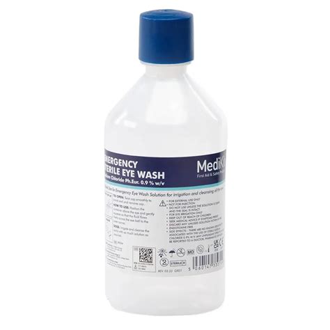 sterile eye wash solution ml medikit