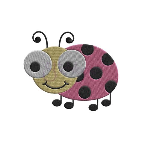 Cute Bugs Ladybug Embroidery Design Stitchtopia