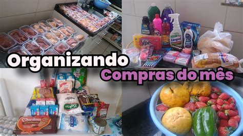 ORGANIZANDO COMPRAS DO MÊS YouTube