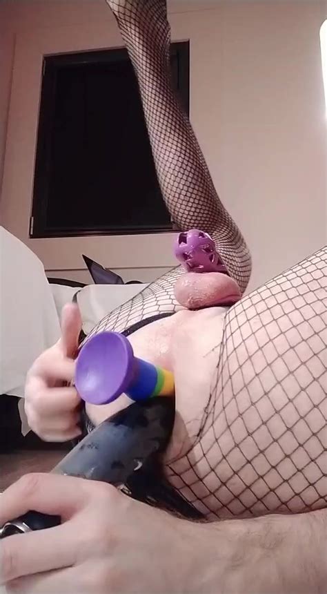 Triple Ass Fuck Plaything Invasion In Sissy Femboy Bum