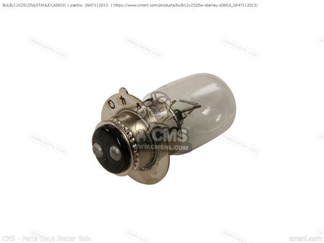 BULB(12V25/25W,STANLEY,A3603) for CS50 1982 (Z) - order at CMSNL