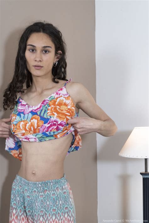 Skinny Amateur Teen Amanda Carol Spreads Her Hairy Pussy On A Bed CoedCherry