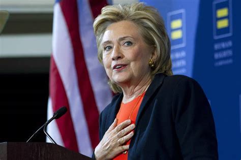 Hillary Clinton Promotes Gay Rights As Main Pillar Of Bid Wsj
