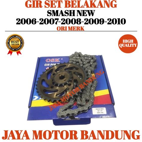 GIR SET SMASH NEW SMASH LAMA SHOGUN 125 36T 14T TAHUN 2006 2007 2008